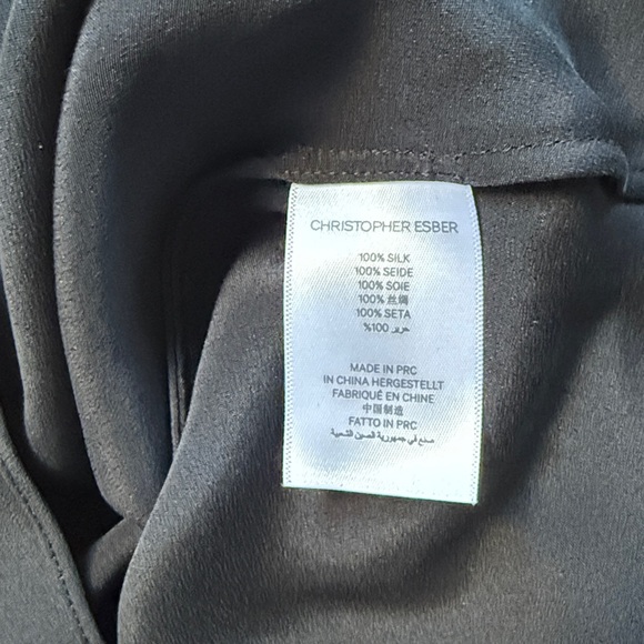 Christopher Esber Triquetra Front Tie Slip Dress US 2 Quiet Luxury Cocktail Chic - Picture 9 of 9